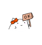 はなかざりねこ（個別スタンプ：3）