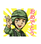 勇敢な軍人（個別スタンプ：6）