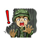 勇敢な軍人（個別スタンプ：10）