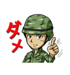 勇敢な軍人（個別スタンプ：16）