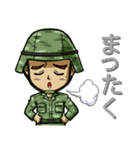 勇敢な軍人（個別スタンプ：30）