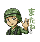 勇敢な軍人（個別スタンプ：40）