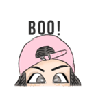 Long Distance Relationship and Cool girl（個別スタンプ：1）