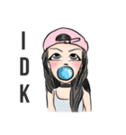 Long Distance Relationship and Cool girl（個別スタンプ：2）