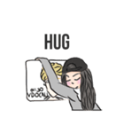 Long Distance Relationship and Cool girl（個別スタンプ：5）