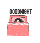 Long Distance Relationship and Cool girl（個別スタンプ：9）