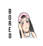 Long Distance Relationship and Cool girl（個別スタンプ：11）