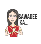 Long Distance Relationship and Cool girl（個別スタンプ：12）
