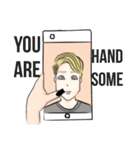 Long Distance Relationship and Cool girl（個別スタンプ：14）