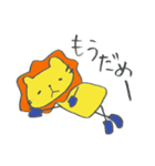 長靴らいおんくんのあいづち（個別スタンプ：37）