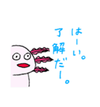シュールなウーパールーパー（個別スタンプ：8）