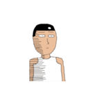 穴とヘッドの男（個別スタンプ：5）