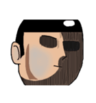 穴とヘッドの男（個別スタンプ：13）
