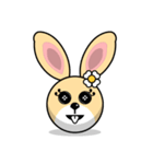 Hunny Bunnys Stickers - Rabbit Emoji（個別スタンプ：2）