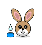 Hunny Bunnys Stickers - Rabbit Emoji（個別スタンプ：7）