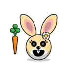 Hunny Bunnys Stickers - Rabbit Emoji（個別スタンプ：10）