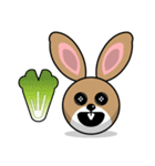 Hunny Bunnys Stickers - Rabbit Emoji（個別スタンプ：11）