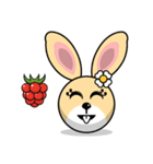 Hunny Bunnys Stickers - Rabbit Emoji（個別スタンプ：14）