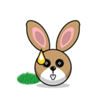 Hunny Bunnys Stickers - Rabbit Emoji（個別スタンプ：15）