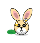 Hunny Bunnys Stickers - Rabbit Emoji（個別スタンプ：16）