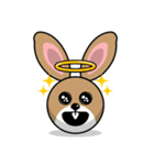 Hunny Bunnys Stickers - Rabbit Emoji（個別スタンプ：17）