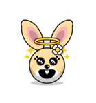 Hunny Bunnys Stickers - Rabbit Emoji（個別スタンプ：18）