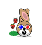 Hunny Bunnys Stickers - Rabbit Emoji（個別スタンプ：25）