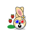 Hunny Bunnys Stickers - Rabbit Emoji（個別スタンプ：26）