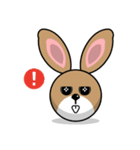 Hunny Bunnys Stickers - Rabbit Emoji（個別スタンプ：27）