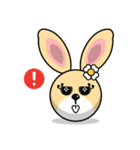 Hunny Bunnys Stickers - Rabbit Emoji（個別スタンプ：28）