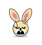 Hunny Bunnys Stickers - Rabbit Emoji（個別スタンプ：36）