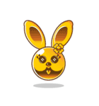 Hunny Bunnys Stickers - Rabbit Emoji（個別スタンプ：40）