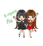 Woman Love Woman with Thai Message（個別スタンプ：8）