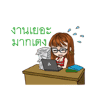 Woman Love Woman with Thai Message（個別スタンプ：14）