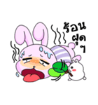 overact rabbit ＆ the stooge（個別スタンプ：35）