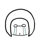 おかっぱメガネさん（個別スタンプ：7）