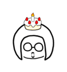 おかっぱメガネさん（個別スタンプ：22）