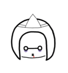 おかっぱメガネさん（個別スタンプ：24）