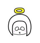 おかっぱメガネさん（個別スタンプ：25）