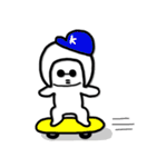 おかっぱメガネさん（個別スタンプ：36）