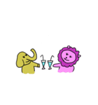 Pink Lion（個別スタンプ：8）