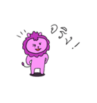 Pink Lion（個別スタンプ：12）