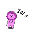 Pink Lion（個別スタンプ：35）