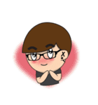 Glasses guy（個別スタンプ：19）