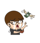 Glasses guy（個別スタンプ：30）