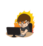 Glasses guy（個別スタンプ：31）