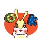 A blush came into the rabbit.（個別スタンプ：1）