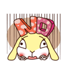 A blush came into the rabbit.（個別スタンプ：2）