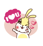 A blush came into the rabbit.（個別スタンプ：4）