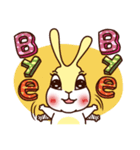 A blush came into the rabbit.（個別スタンプ：7）